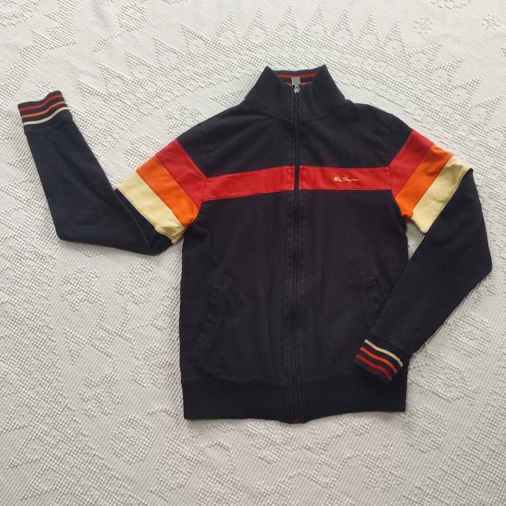 🇬🇧 Ben Sherman Full Zip Sweatshirt Sz 2 / Medium